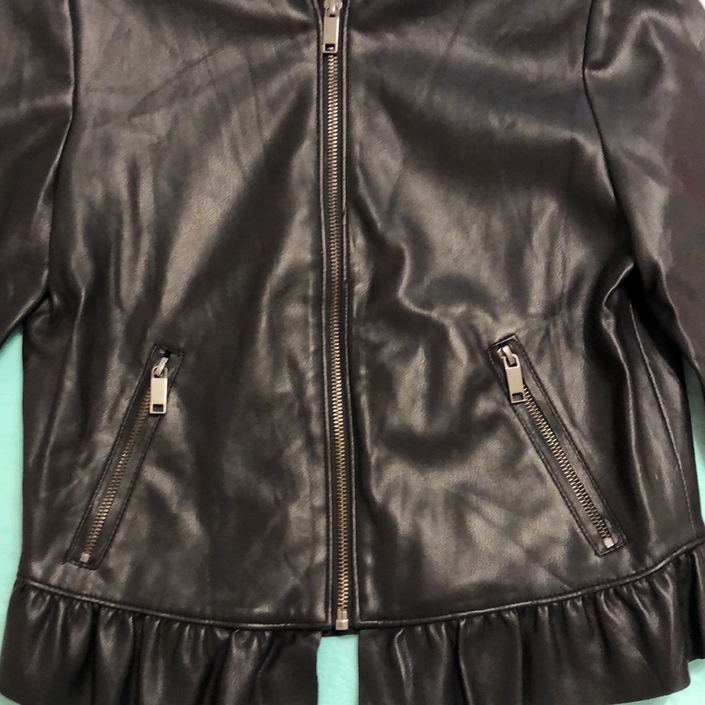 Zara Basic Leather Jacket - image 3